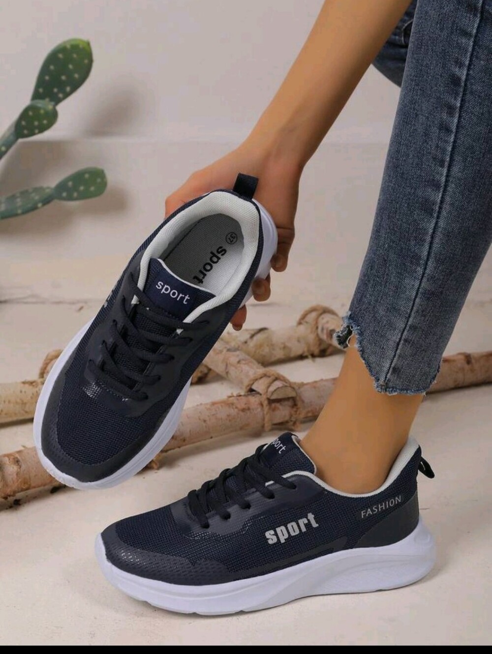 **SPORTY NAVY WOMEN'S LACE-UP SNEAKERS**👟💙💙💲💲💲💲💲